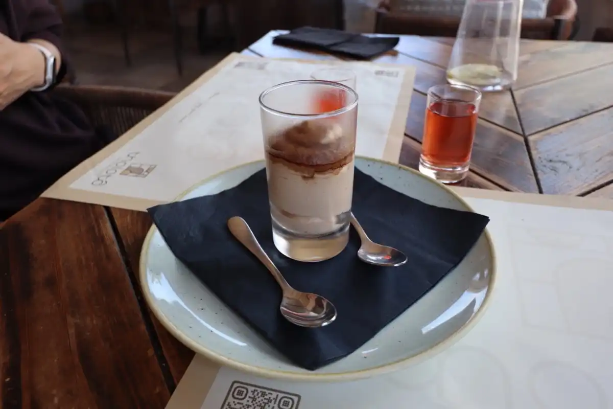 最後にプレゼントのチョコムースがありました